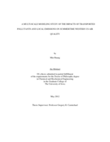 A multi-scale modeling study of the impacts of transported pollutants and local emissions on summertime western US air quality