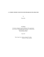 A catering theory of revenue benchmark beating behavior