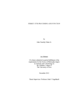 Ferret CFTR processing and function