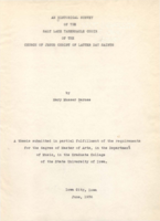 An historical survey of the Salt Lake Tabernacle Choir of the Church of Jesus Christ of Latter-day Saints