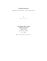 Learning better physics: a machine learning approach to lattice gauge theory