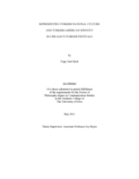 Representing Turkish national culture and Turkish-American identity in Chicago's Turkish festivals