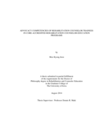 Advocacy competencies of rehabilitation counselor trainees in core-accredited rehabilitation counselor education programs