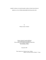 Computational fluid dynamics applications for nitrate removal in an upper Mississippi River backwater