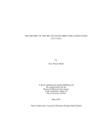 The history of the Big Ten Band Directors Association (1971-2015)