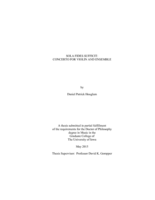 Sola fides sufficit: Concerto for violin and ensemble