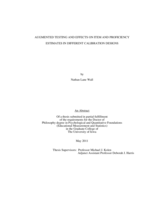 Augmented testing and effects on item and proficiency estimates in different calibration designs