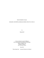 The syncretic stage: religion and popular drama during the fin de siècle