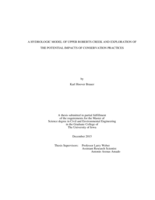 A hydrologic model of Upper Roberts Creek and exploration of the potential impacts of conservation practices