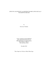 Effective and efficient algorithms for simulating sexually transmitted diseases
