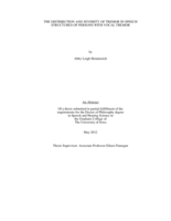 The distribution and severity of tremor in speech structures of persons with vocal tremor
