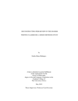 Deconstructing peer review in the Spanish writing classroom: a mixed methods study