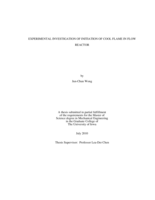Experimental investigation of initiation of cool flame in flow reactor