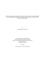 Diurnal variation of aerosol optical depth and PM2.5 in South Korea: a synthesis from aeronet, satellite (GOCI), KORUS-AQ observation, and WRF-Chem model