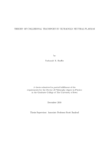 Theory of collisional transport in ultracold neutral plasmas