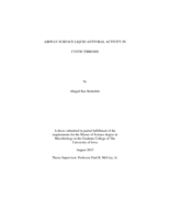 Airway surface liquid antiviral activity in cystic fibrosis