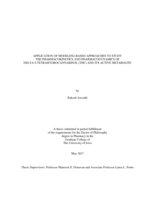 Application of modeling-based approaches to study the pharmacokinetics and pharmacodynamics of Delta-9-tetrahydrocannabinol (THC) and its active metabolite