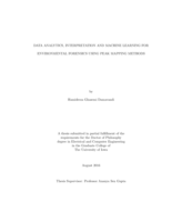 Data analytics, interpretation and machine learning for environmental forensics using peak mapping methods