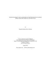 The development and validation of the postgraduate school application self-efficacy (PSASE) scale