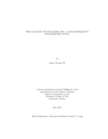 The galactic center radio arc: a multi-frequency polarimetric study