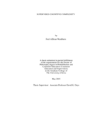 Supervisee cognitive complexity