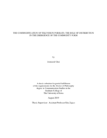 The commodification of television formats: the role of distribution in the emergence of the commodity form