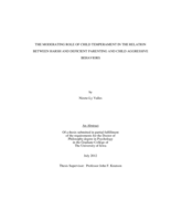 The moderating role of child temperament in the relation between harsh and deficient parenting and child aggressive behaviors