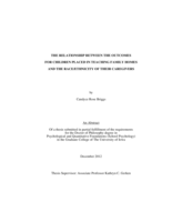 The relationship between the outcomes for children placed in teaching family homes and the race/ethnicity of their caregivers