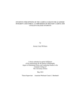 Students’ perceptions of the campus climate for academic integrity and ethics: a comparison of military cadets and civilian-college students