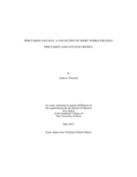 Percussion and Max: a collection of short works for solo percussion and live electronics
