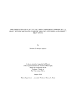 Implementation of an acceptance and commitment therapy skills group with incarcerated domestic violence offenders: a feasibility pilot study