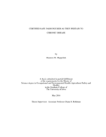 Certified safe farm injuries as they pertain to chronic disease