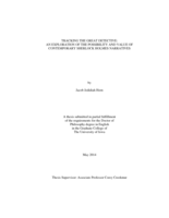 Tracking the great detective: an exploration of the possibility and value of contemporary Sherlock Holmes narratives