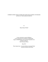 Understanding the factors that influence school counselor advocacy for LGBTQ students
