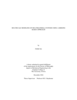 Multiscale modeling of multimaterial systems using a Kriging based approach