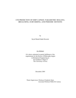 CFD prediction of ship capsize: parametric rolling, broaching, surf-riding, and periodic motions