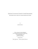 Regression and boosting methods to inform precisionized treatment rules using data from crossover studies
