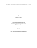 Isomorphic aspects of conceptual metaphor in music analysis
