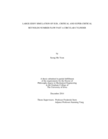 Large-eddy simulation of sub-, critical and super-critical Reynolds number flow past a circular cylinder