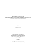 Are two heads better than one? a process and product analysis of collaborative writing in the Spanish as a foreign language classroom