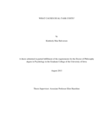 What causes dual-task costs?
