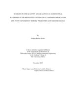 Modeling water quantity and quality in an agricultural watershed in the midwestern US using SWAT: assessing implications due to an expansion in 'biofuel' production and climate change