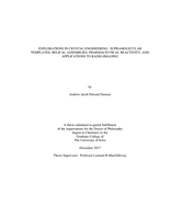 Explorations in crystal engineering: supramolecular templates, helical assemblies, pharmaceutical reactivity, and applications to radio-imaging