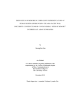 The politics of memory in journalistic representations of human rights abuses during the Asia-Pacific War: discursive constructions of controversial "sites of memory" in three East Asian newspapers
