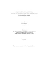 Nursing Outcomes Classification: a cross-link to assign nursing home recertification survey severity scores
