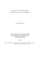 Intelligibility of dysarthric speakers: audio-only and audio-visual presentations
