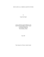 Innovation as a complex adaptive system