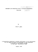 Merchants and mercantile life in colonial Philadelphia, 1748-1763