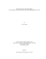 Women and the labor movement: occupational sex composition and union membership, 1983-2005