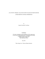 An activity-theory analysis of how college students revise after writing center conferences